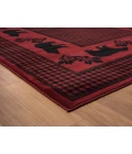 United Weavers Highlands Red 3115-60730 1 ft. 10 in. X 3 ft. Rectangle Rug