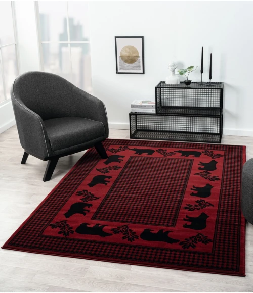 United Weavers Highlands Red 3115-60730 1 ft. 10 in. X 3 ft. Rectangle Rug