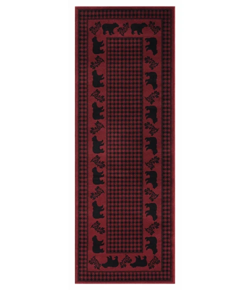 United Weavers Highlands Red 3115-60730 2 ft. 7 in. X 7 ft. 2 in. Rectangle Rug