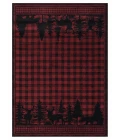 United Weavers Highlands Red 3115-60830 5 ft. 3 in. X 7 ft. 2 in. Rectangle Rug