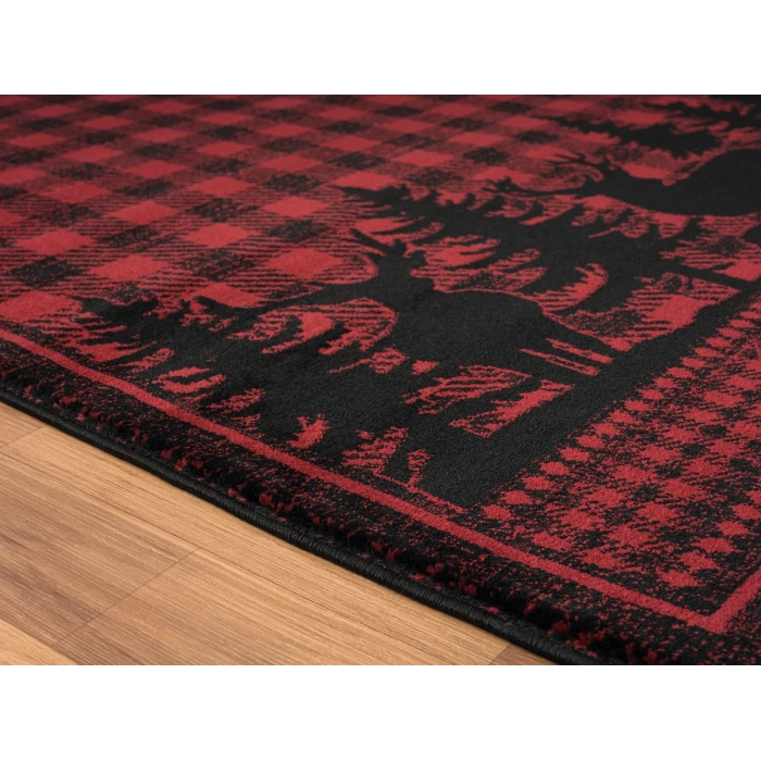 United Weavers Highlands Red 3115-60830 1 ft. 10 in. X 3 ft. Rectangle Rug