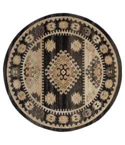 United Weavers Marrakesh Walnut 3801-30054 7 ft. 10 in. Round Round Rug