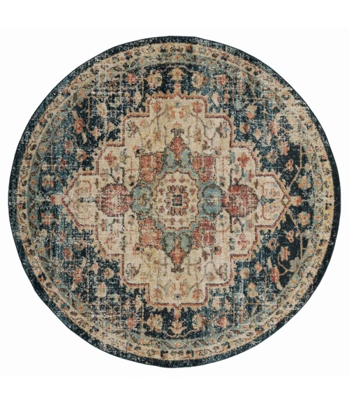 United Weavers Marrakesh Multi 3801-30175 7 ft. 10 in. Round Round Rug