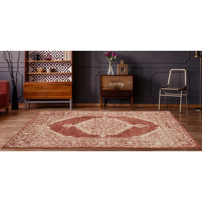 United Weavers Marrakesh Brick 3801-30333 7 ft. 10 in. Round Round Rug