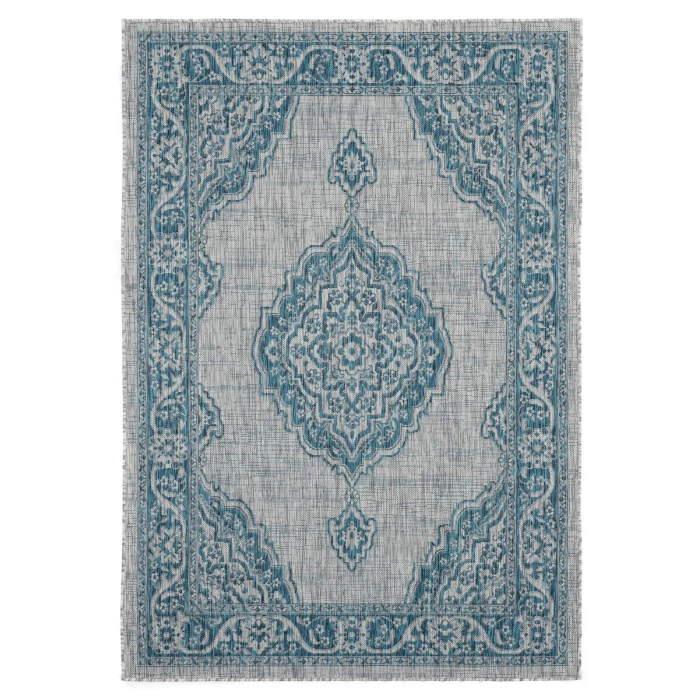 United Weavers Augusta Aqua 3900-10263 5 ft. 3 in. X 7 ft. 6 in. Rectangle Rug