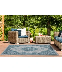 United Weavers Augusta Aqua 3900-10263 7 ft. 10 in. X 10 ft. 6 in. Rectangle Rug