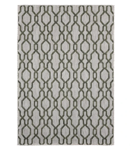 United Weavers Augusta Green 3900-10445 5 ft. 3 in. X 7 ft. 6 in. Rectangle Rug