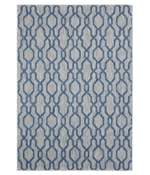 United Weavers Augusta Blue 3900-10460 5 ft. 3 in. X 7 ft. 6 in. Rectangle Rug
