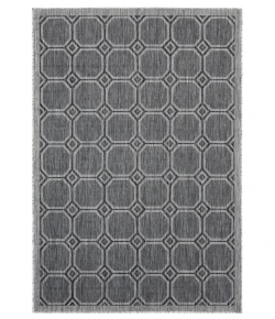 United Weavers Augusta Black 3900-10670 5 ft. 3 in. X 7 ft. 6 in. Rectangle Rug