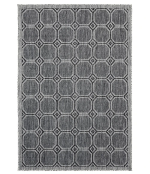 United Weavers Augusta Black 3900-10670 5 ft. 3 in. X 7 ft. 6 in. Rectangle Rug