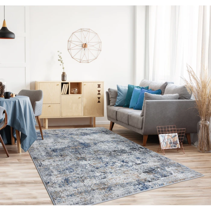 United Weavers Eternity Blue 4535-10160 7 ft. 10 in. RD Round Rug
