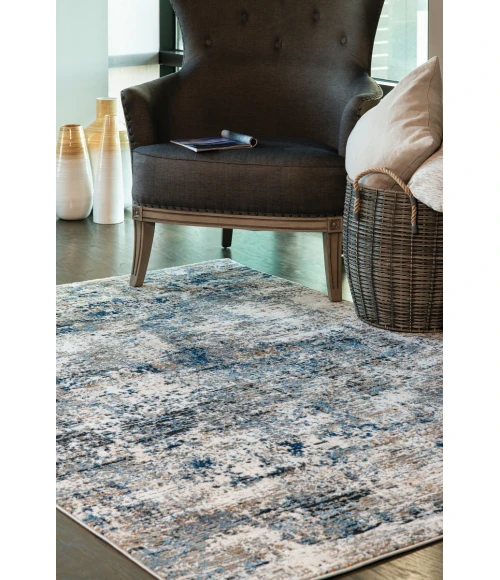 United Weavers Eternity Blue 4535-10160 2 ft. 7 in. X 7 ft. 4 in. Rectangle Rug