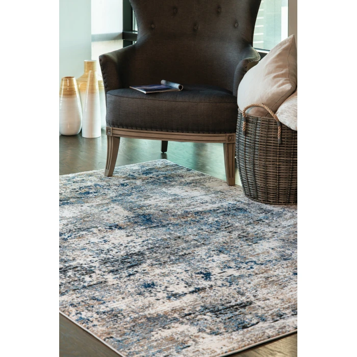 United Weavers Eternity Blue 4535-10160 7 ft. 10 in. RD Round Rug