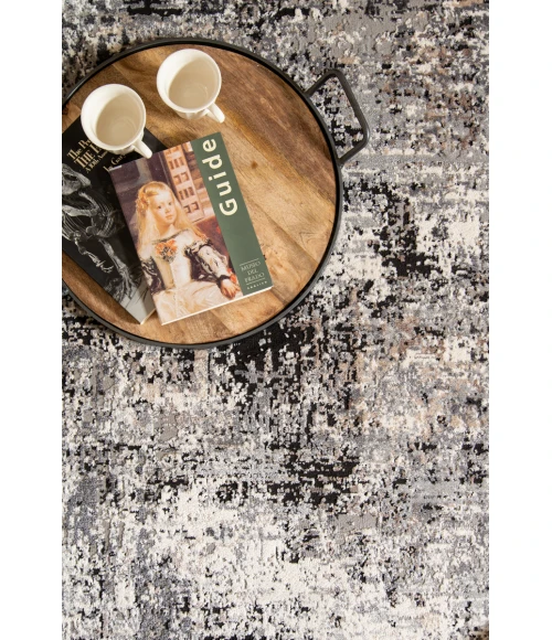 United Weavers Eternity Charcoal 4535-10377 5 ft. 3 in. X 7 ft. 2 in. Rectangle Rug