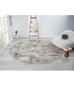 United Weavers Everlasting Blue 4536-70460 7 ft. 11 in. X 7 ft. 11 in. Round Rug