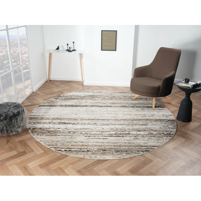 United Weavers Everlasting  Blue 4536-70560 7 ft. 11 in. X 7 ft. 11 in. Round Rug