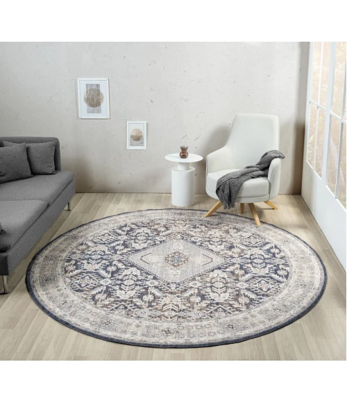 United Weavers Armada  Brown 4545-21061 7 ft. 11 in. X 7 ft. 11 in. Round Rug