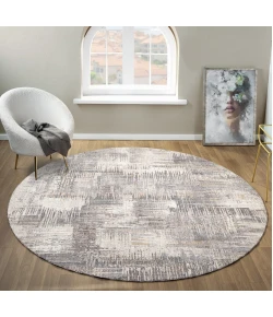 United Weavers Armada Grey 4545-21250 7 ft. 11 in. X 7 ft. 11 in. Round Rug