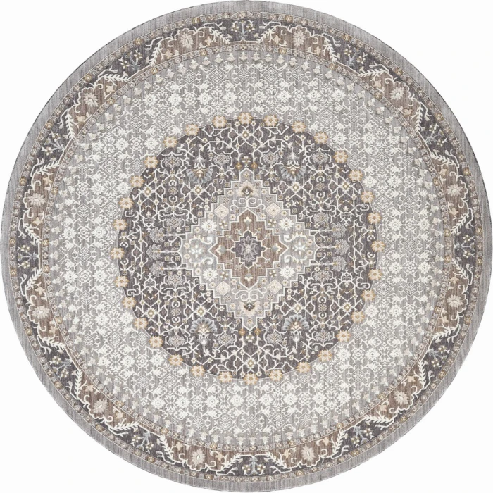 United Weavers Armada  Grey 4545-21350 7 ft. 11 in. X 7 ft. 11 in. Round Rug