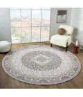 United Weavers Armada  Grey 4545-21350 7 ft. 11 in. X 7 ft. 11 in. Round Rug