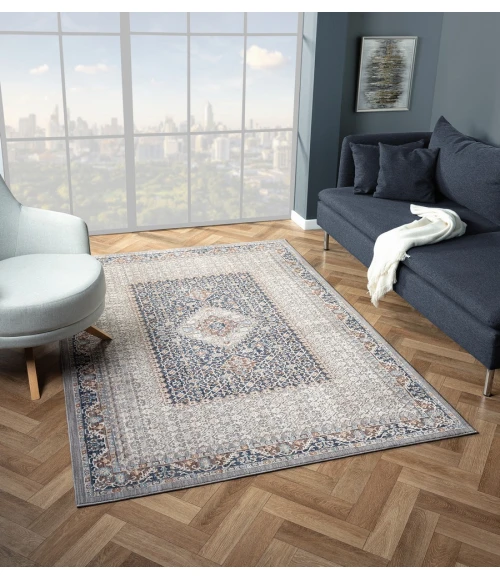 United Weavers Armada  Blue 4545-21361 2 ft. 7 in. X 7 ft. 2 in. Rectangle Rug