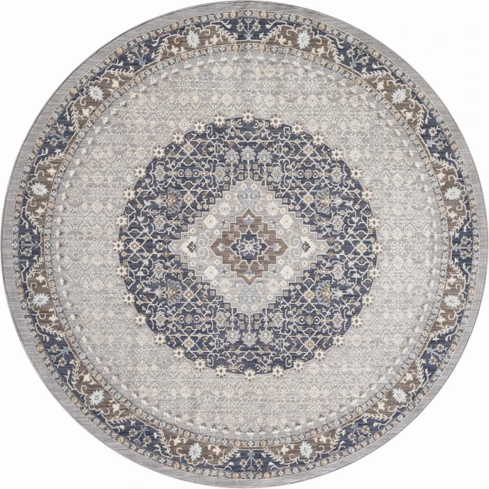 United Weavers Armada  Blue 4545-21361 7 ft. 11 in. X 7 ft. 11 in. Round Rug