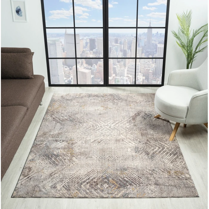 United Weavers Armada  Grey 4545-21450 7 ft. 10 in. X 10 ft. 6 in. Rectangle Rug