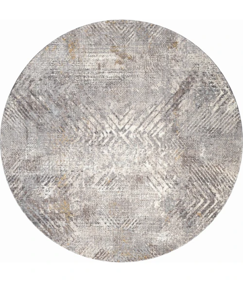 United Weavers Armada  Grey 4545-21450 7 ft. 11 in. X 7 ft. 11 in. Round Rug