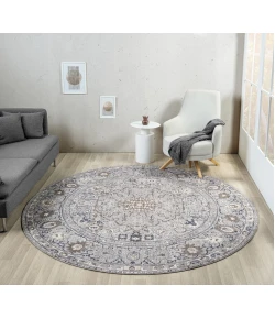 United Weavers Armada Blue 4545-21561 7 ft. 11 in. X 7 ft. 11 in. Round Rug