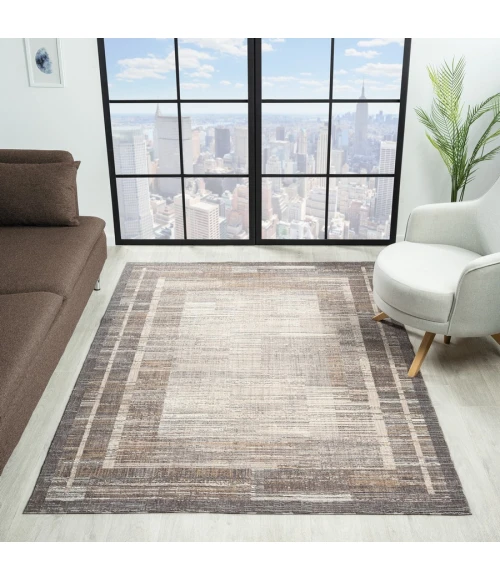 United Weavers Armada  Grey 4545-21650 2 ft. 7 in. X 7 ft. 2 in. Rectangle Rug