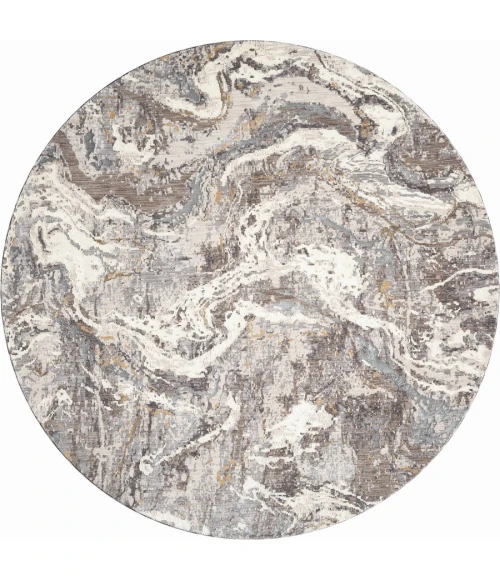 United Weavers Armada  Grey 4545-21850 7 ft. 11 in. X 7 ft. 11 in. Round Rug