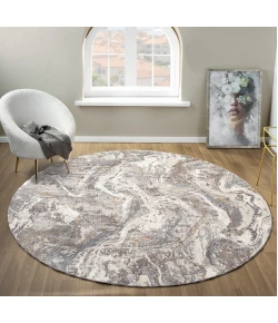 United Weavers Armada Grey 4545-21850 7 ft. 11 in. X 7 ft. 11 in. Round Rug