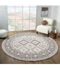 United Weavers Armada  Grey 4545-21950 7 ft. 11 in. X 7 ft. 11 in. Round Rug