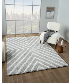 United Weavers Barcelona Grey 4570-30199 5 ft. 3 in. X 7 ft. 2 in. Rectangle Rug