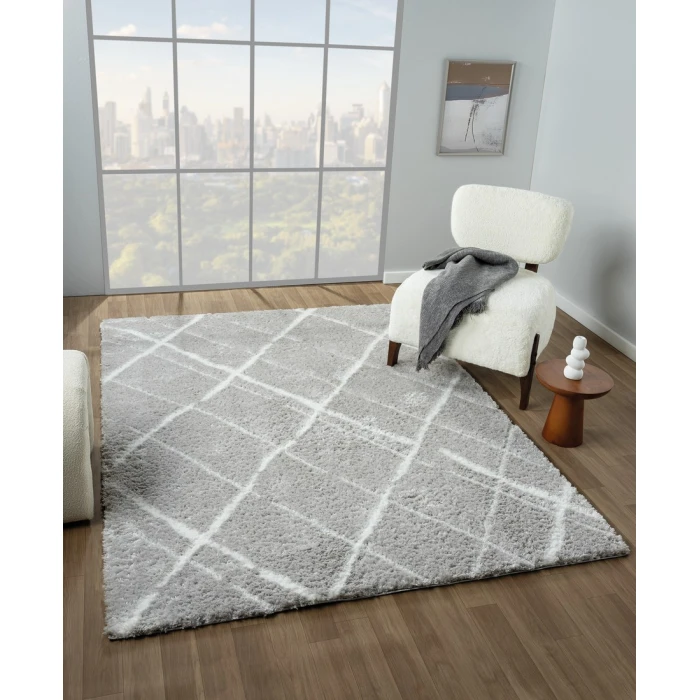 United Weavers Barcelona Grey 4570-30299 7 ft. 10 in. X 10 ft. 6 in. Rectangle Rug