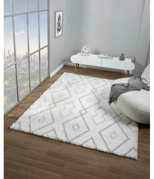 United Weavers Barcelona Grey 4570-30472 5 ft. 3 in. X 7 ft. 2 in. Rectangle Rug