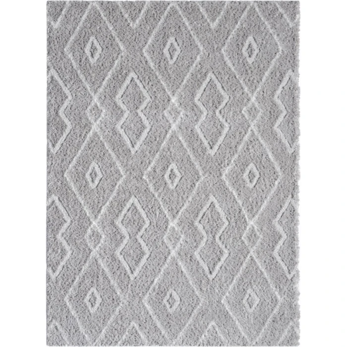 United Weavers Barcelona White 4570-30499 5 ft. 3 in. X 7 ft. 2 in. Rectangle Rug