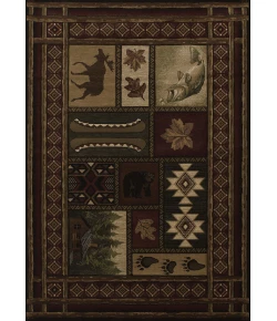 United Weavers Contours 27559 Cabin Chalet Toffee Area Rug 5 Ft. 3 X 7 Ft. 6 Rectangle