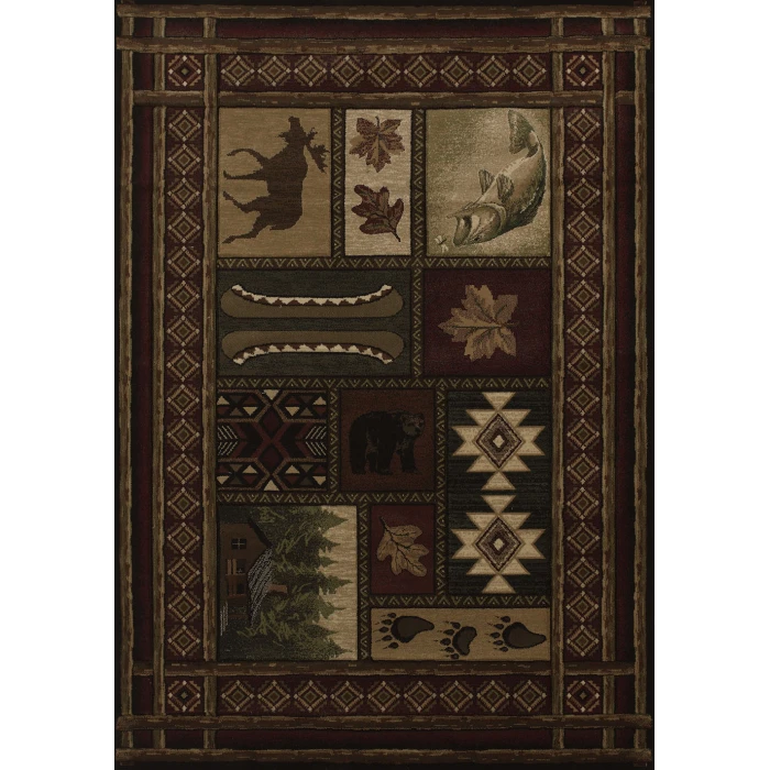 United Weavers Contours Cabin-Chalet-Toffee-2x3 Rug