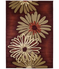 United Weavers Contours 20229 Dahlia Terracotta Area Rug 2 Ft. 7 X 7 Ft. 4 Rectangle