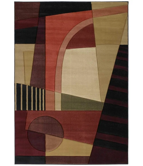 United Weavers of America CONTOURS-URBAN-ANGLES-GREEN-28C-20745 Area Rug