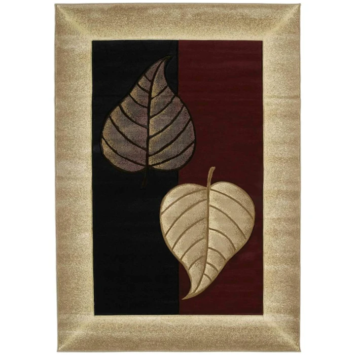 United Weavers of America CONTOURS-BASIL-BURGUNDY-24-21834 Area Rug