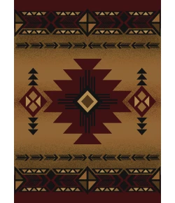 United Weavers Contours 27034 Flagstaff Burgundy Area Rug 2 Ft. 7 X 7 Ft. 4 Rectangle
