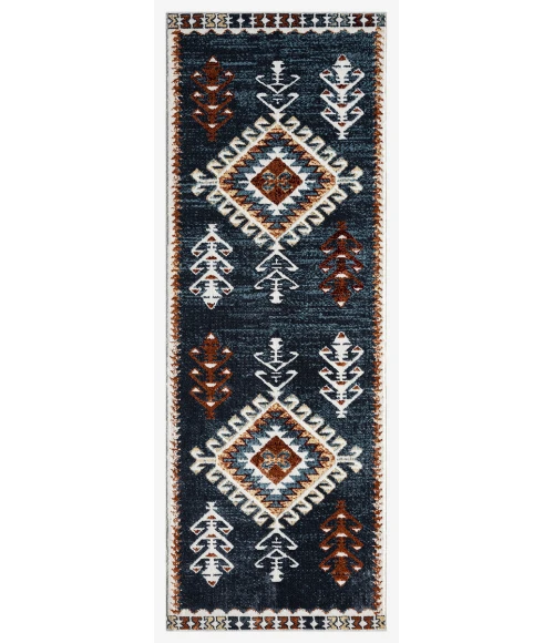 United Weavers Stratton Navy 675-71064 2 ft. 7 in. X 7 ft. 2 in. Rectangle Rug