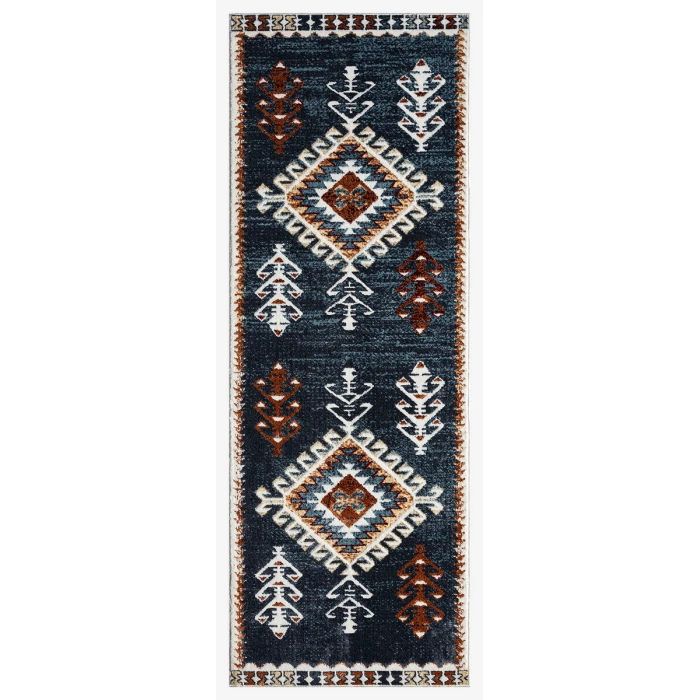 United Weavers Stratton Navy 675-71064 2 ft. 7 in. X 7 ft. 2 in. Rectangle Rug