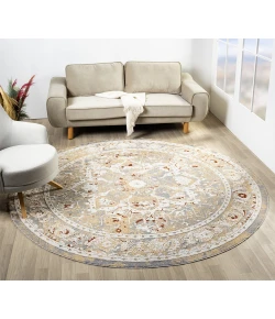 United Weavers Stratton Beige 675-71117 7 ft. 11 in. X 7 ft. 11 in. Round Rug