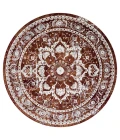 United Weavers Stratton Burgundy 675-71134 7 ft. 11 in. X 7 ft. 11 in. Round Rug