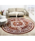 United Weavers Stratton Burgundy 675-71134 7 ft. 11 in. X 7 ft. 11 in. Round Rug