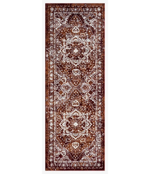 United Weavers Stratton Burgundy 675-71134 2 ft. 7 in. X 7 ft. 2 in. Rectangle Rug