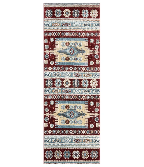 United Weavers Stratton Burgundy 675-71334 2 ft. 7 in. X 7 ft. 2 in. Rectangle Rug